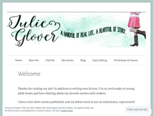 Tablet Screenshot of julieglover.com